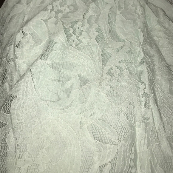 Mint green off the shoulder lace dress - Picture 6 of 6
