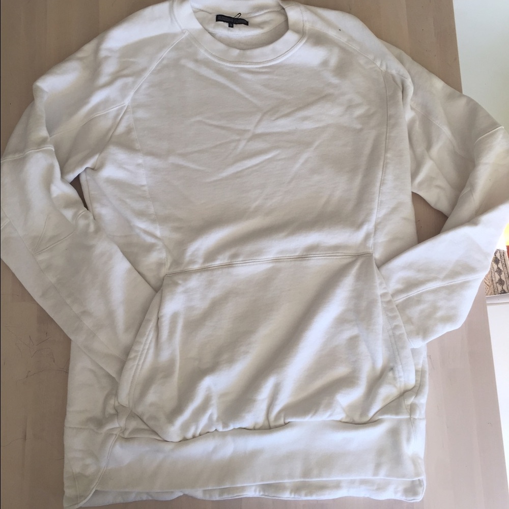 Alexandre plokhou white moto sweatshirt