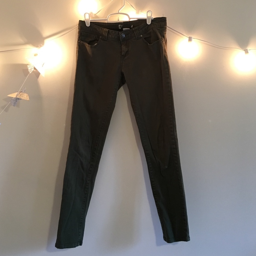Army green jeans