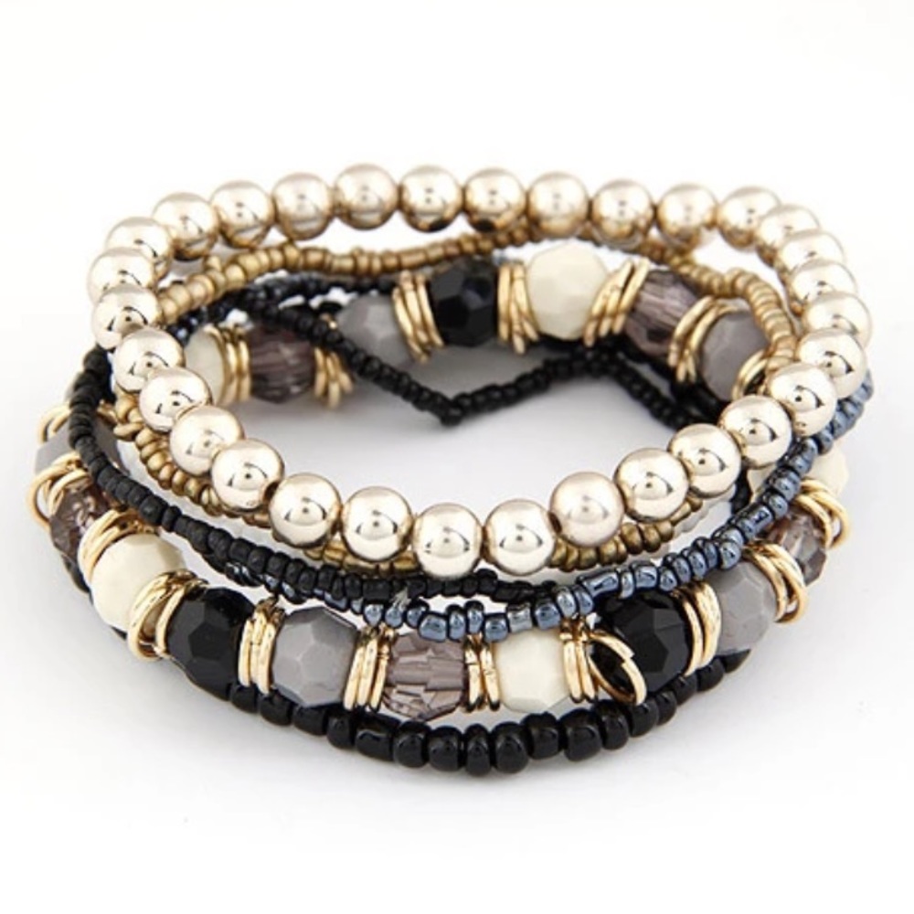 Boho Chic Multilayer Bracelet Set - Picture 1 of 3