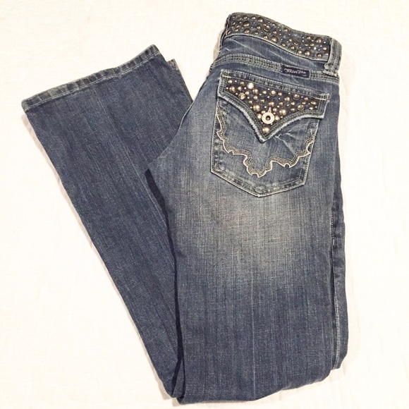 Miss Me Denim - Miss Me Flap Pocket Bling Jeans Sz 26 x 31