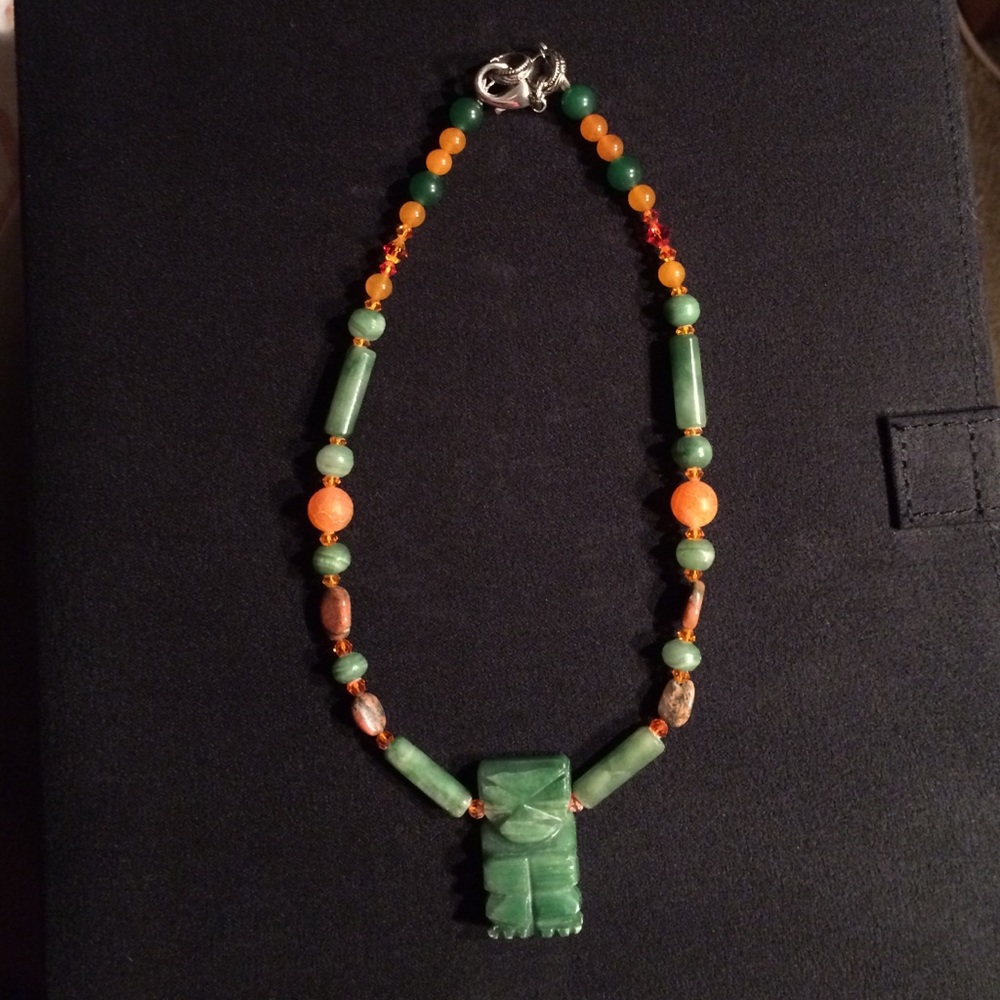 Genuine gemstone handmade necklace by Heiny.