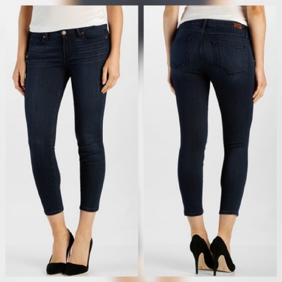 Paige Verdugo Crop stretch Skinny Jeans Lamont - Picture 1 of 4