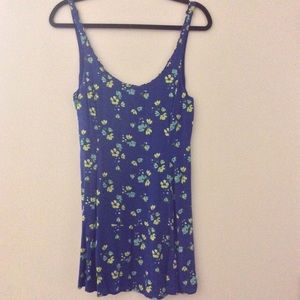 Blue Floral Hollister Mini Dress