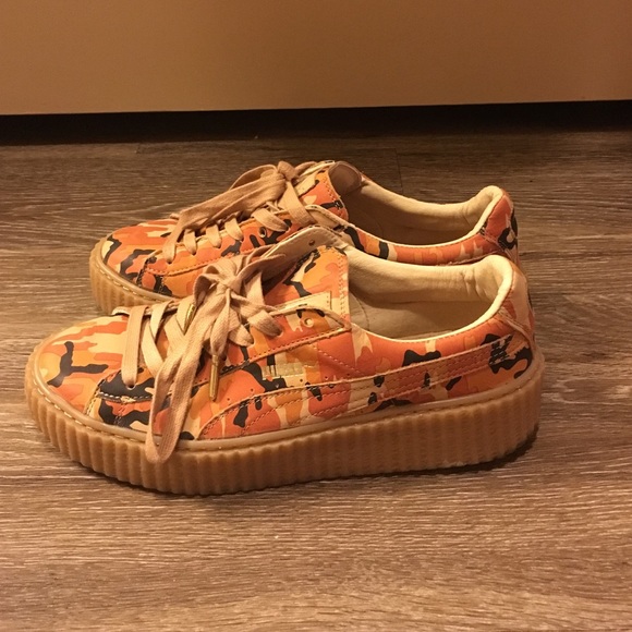 Puma X Rihanna FENTY Creeper Sneakers 9.5 Camo - Picture 3 of 4