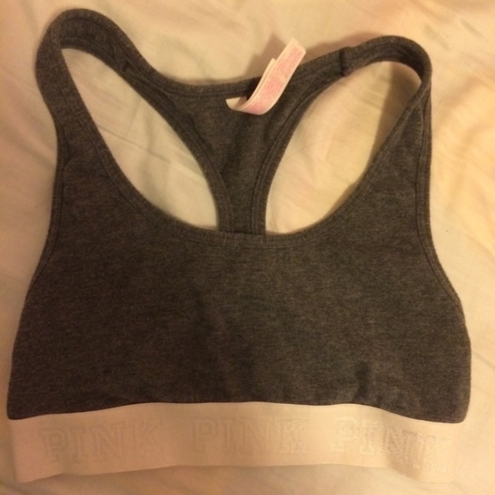 Victoria's Secret Pink Grey Racerback Sportsbra