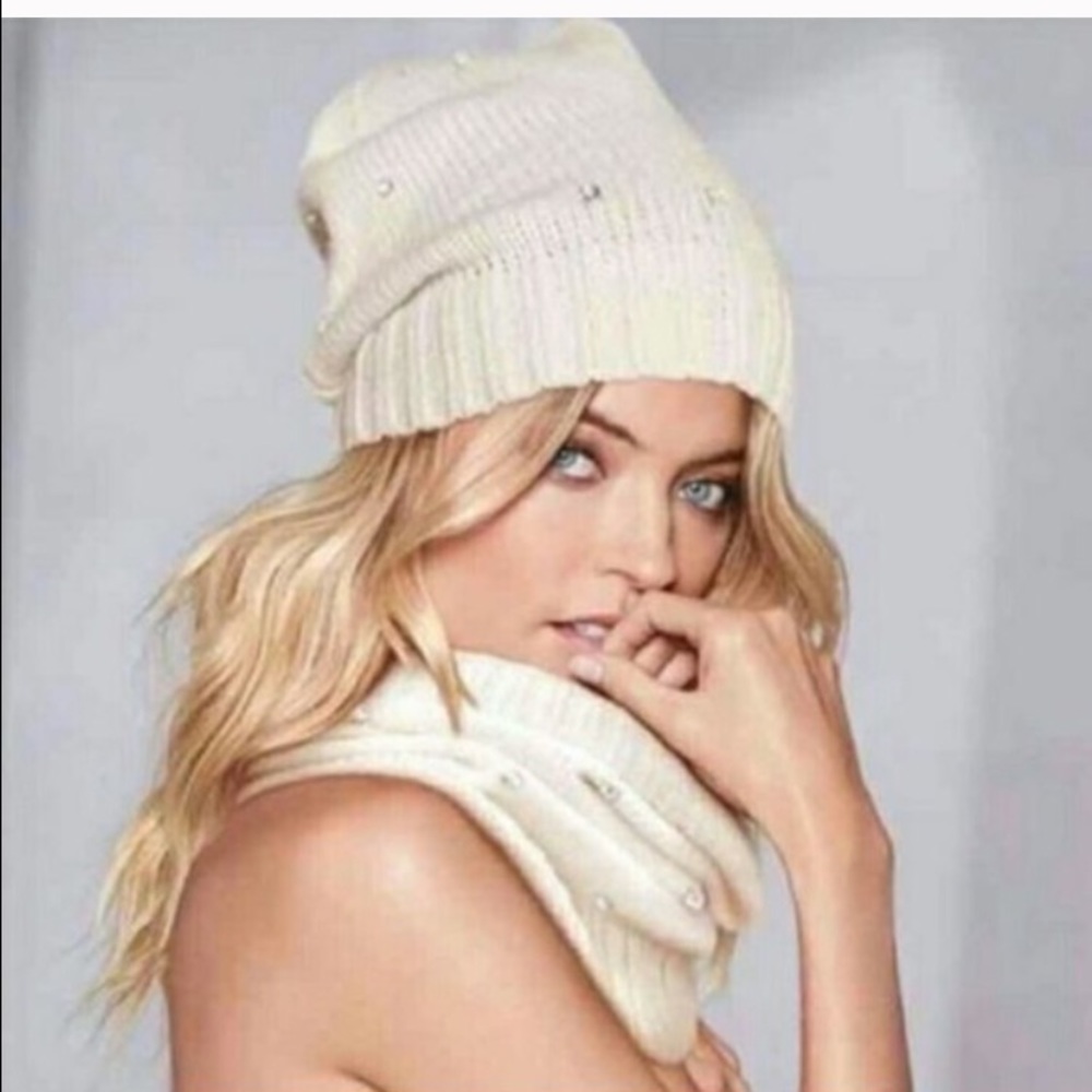 Victoria's Secret hat and scarf