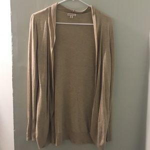 Beige Long Cardigan