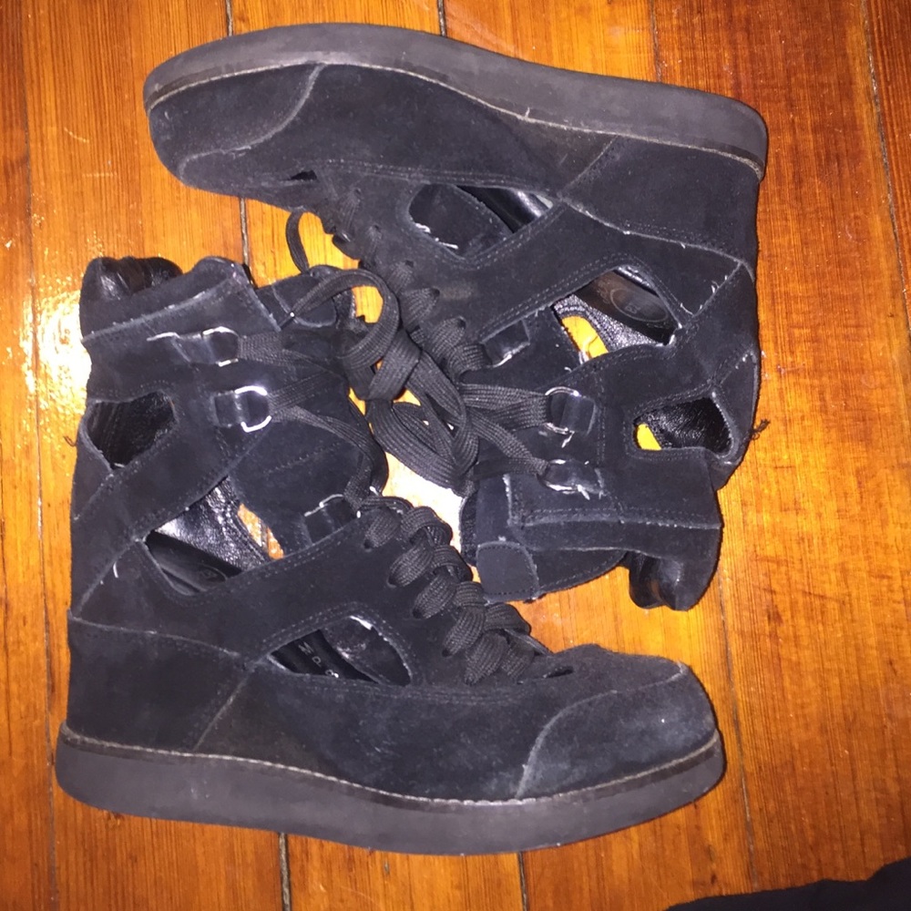 Jeffrey Campbell wedged cutout sneakers