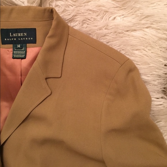 ralph lauren camel blazer
