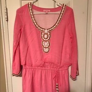 Lilly Pulitzer delisa dress pink sz small