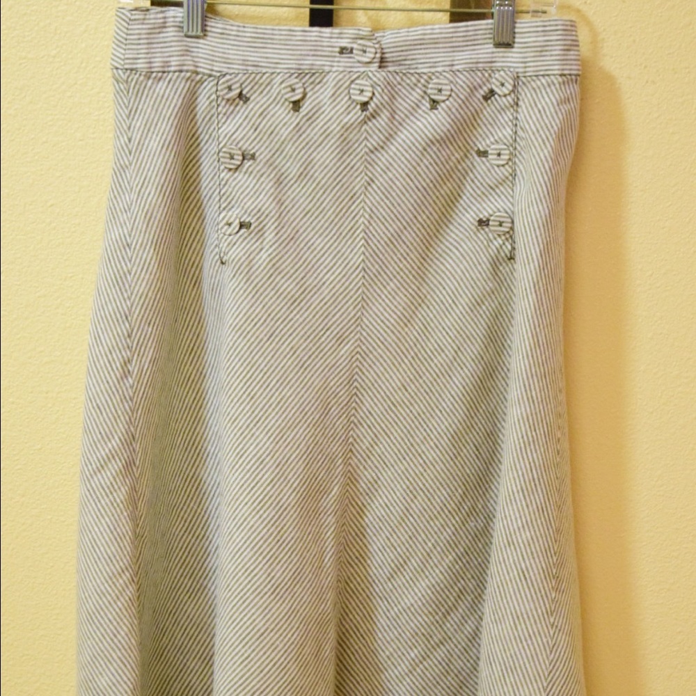J Crew Striped Skirt