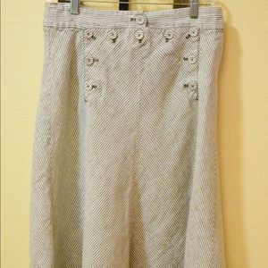 J Crew Striped Skirt