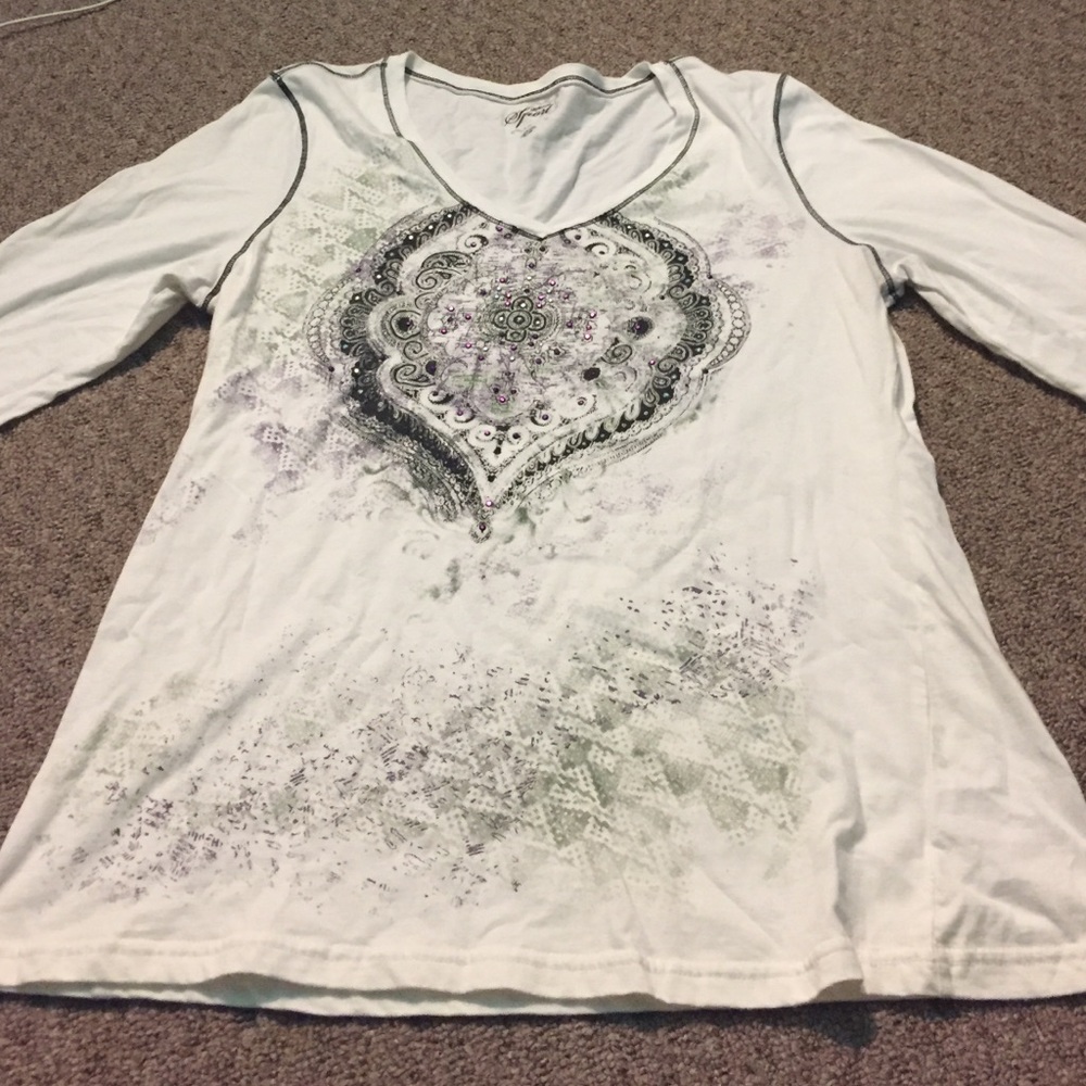 White decorative shirt