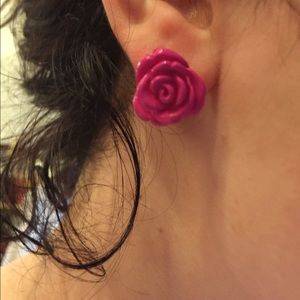 Betsy Johnson Rose Earrings 🌹