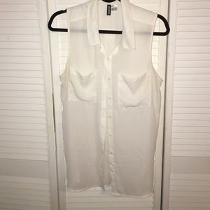 H & M Button Up dressy tank