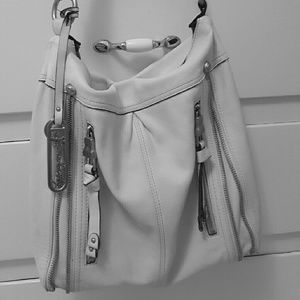 B Makowsky Zippered Hobo Bag