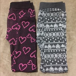 Girl 4-6x fleece lined leggings.