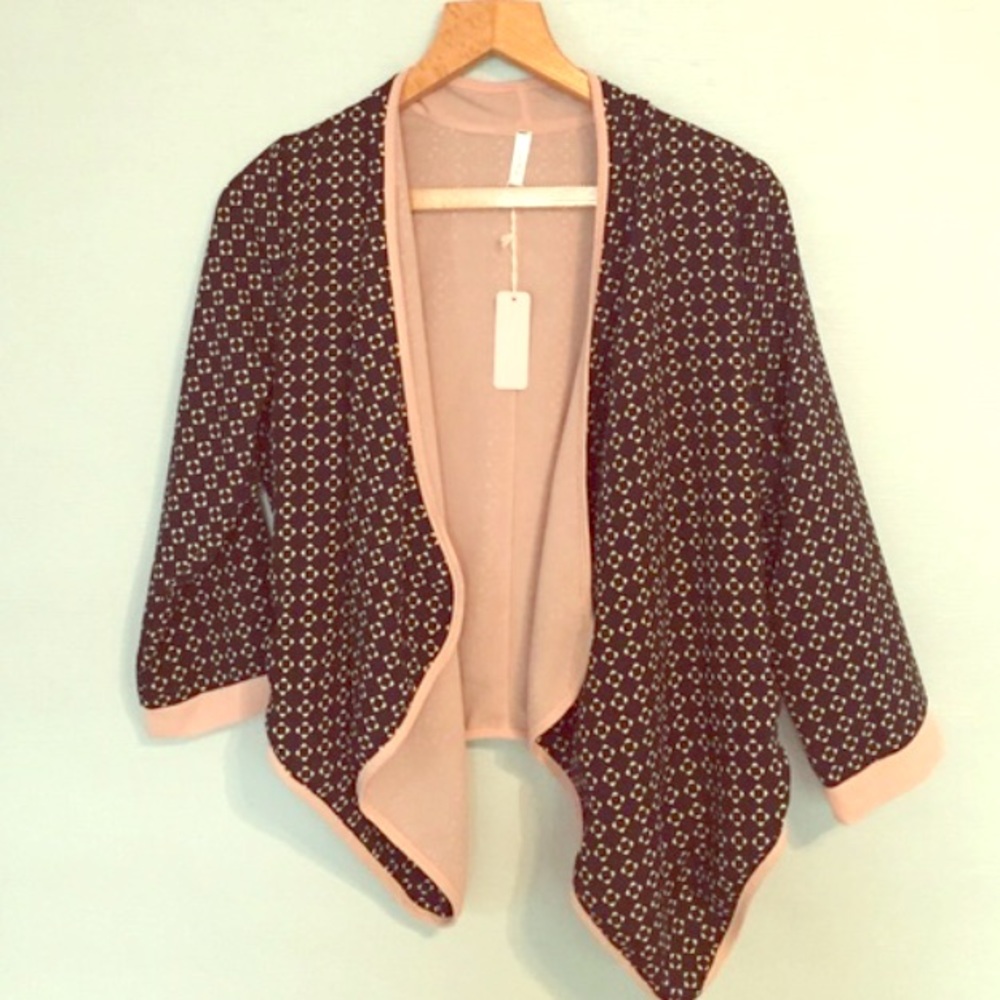 Printed Cardigan/Blazer