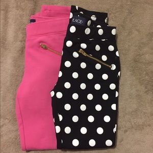 Children's Place leggings with zippers