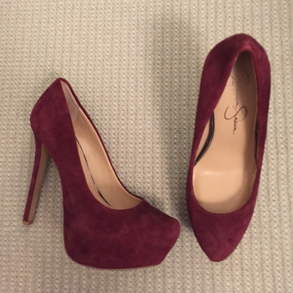Maroon heels