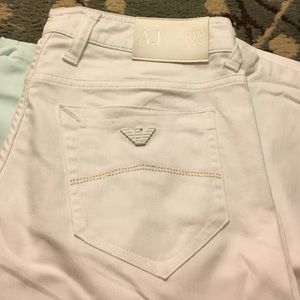 ARMANI white jeans