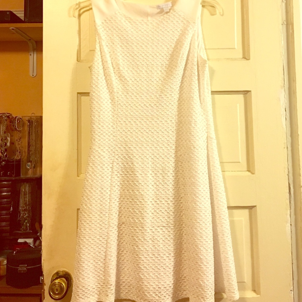 White a-line dress
