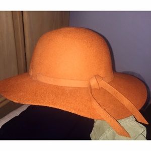 Burnt Orange Floppy Hat