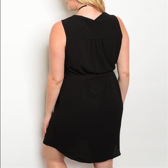 ON $ALE!!! 1X, 2X, 3X Cute Black Dress - Picture 2 of 2