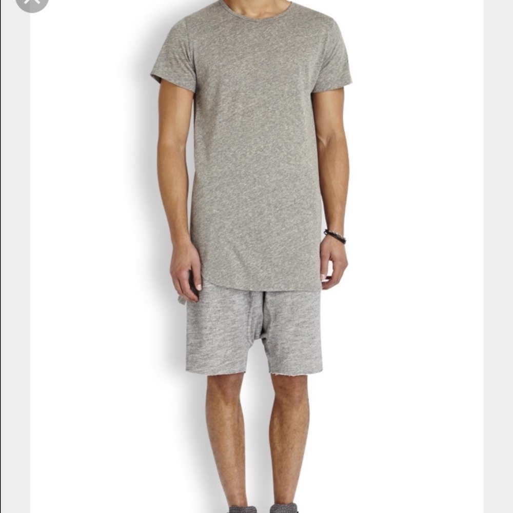 Fear Of God Men's Grey Grey Long Jersey T-Shirt