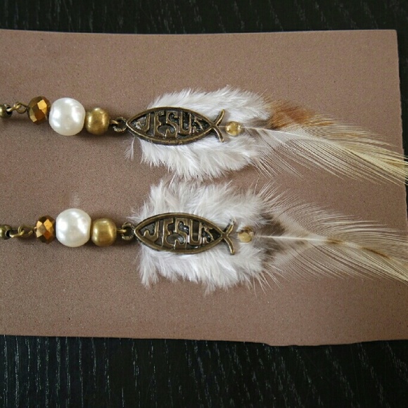 ⚡SALE⚡🐟Fish Shaped metal earrings from Mexico - Picture 3 of 4