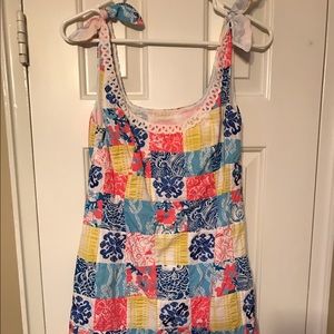 Lilly pulitzer patchwork dress sz 4