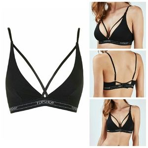 Topshop Branded triangle bra