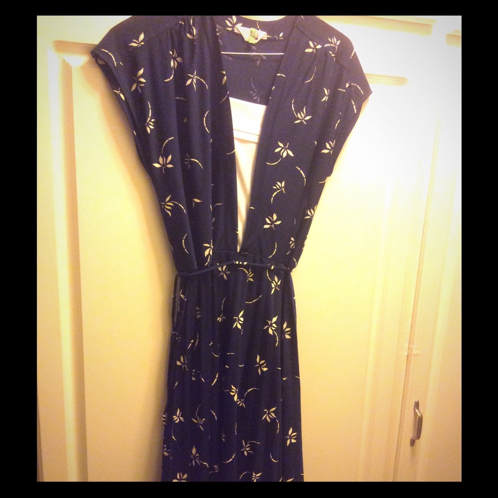 Vintage Dress blue/white