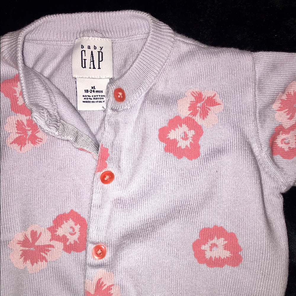Baby GAP girls cardigan sweater