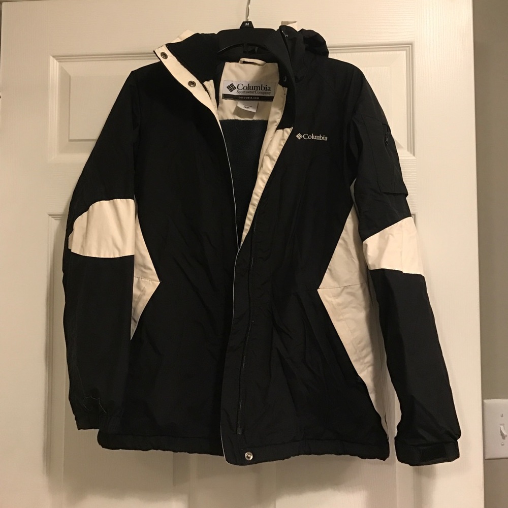 Women's black and white, Columbia winter coat