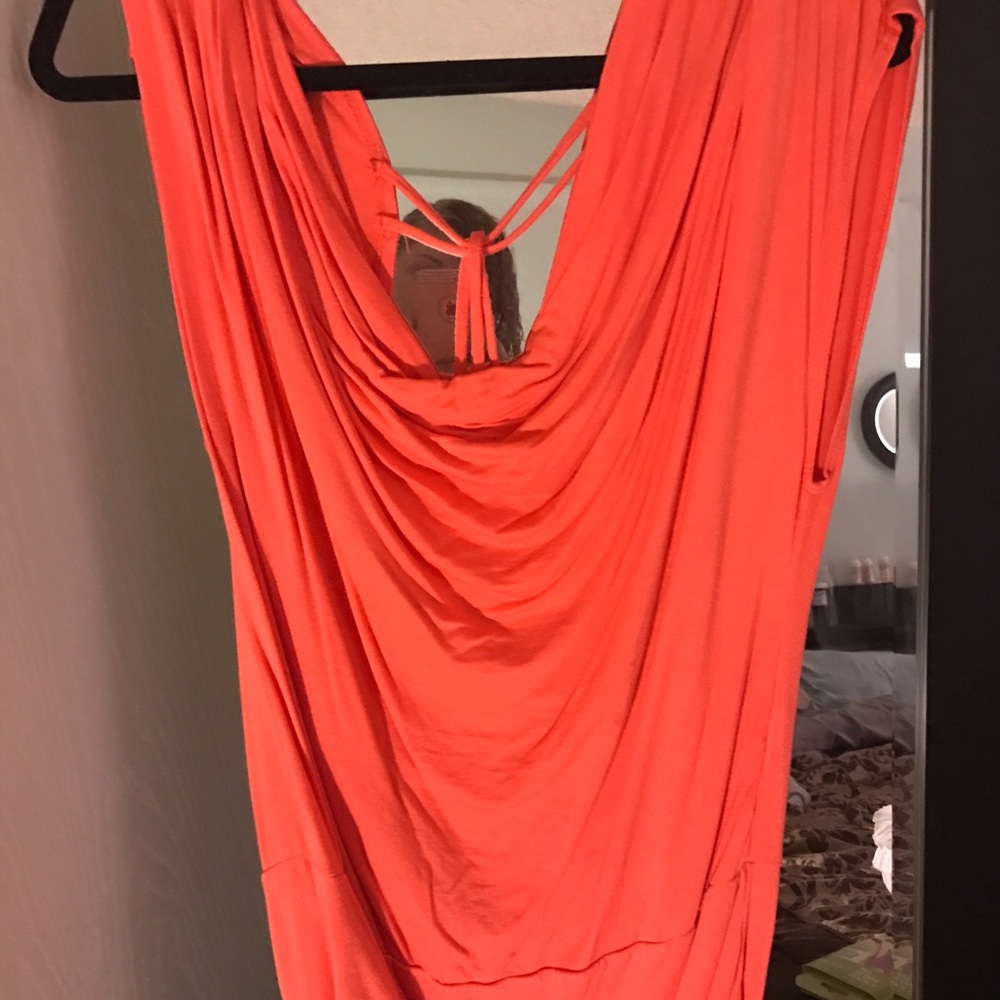 Slouchy yet sexy fitted open back shirt