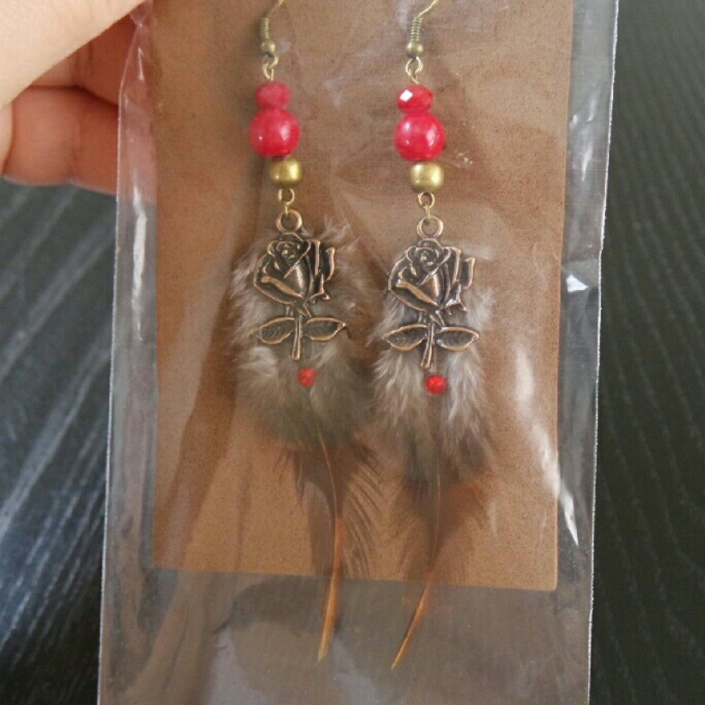 ⚡SALE⚡⚘Rose shaped metal earrings from Mexico