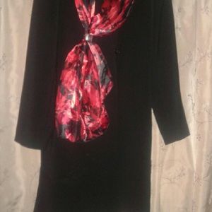 Black quarter length dress coat
