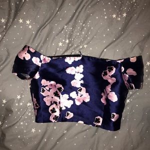 Missguided Floral Crop Top