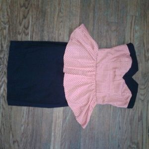 2B bebe peplum dress