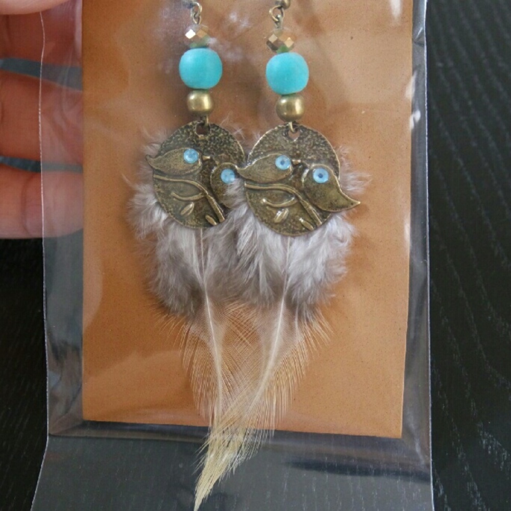 ⚡SALE⚡🐦2 birds on a branch metal earrings from MX