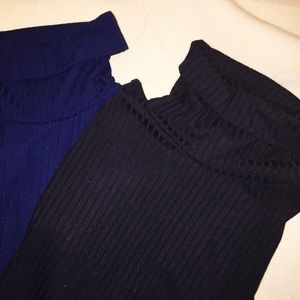 black and navy blue turtleneck (prince and fox)