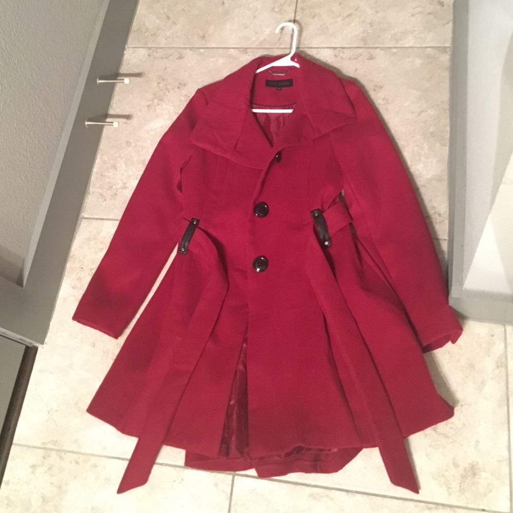 Steve Madden maroon winter jacket