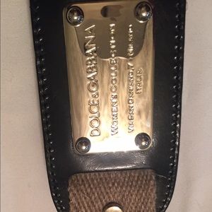 Dolce & Gabbana Black and Tan belt