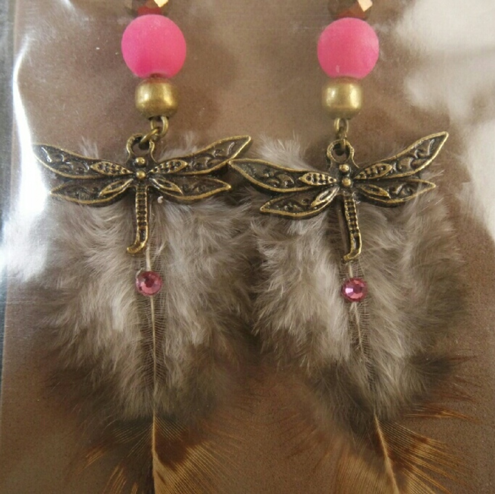 ⚡SALE⚡Dragonfly shaped metal earrings from MX