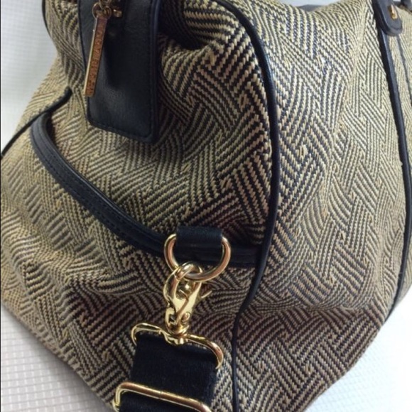 TORY BURCH WOVEN STRING CARRYALL OVERNIGHT BAG - Picture 4 of 4