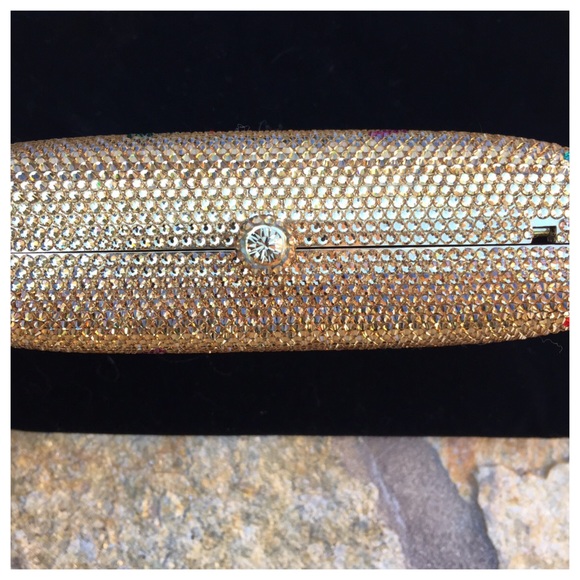 NIB SYLVIA TOLEDANO GOLD EMBELLISHED CLUTCH - Picture 2 of 7