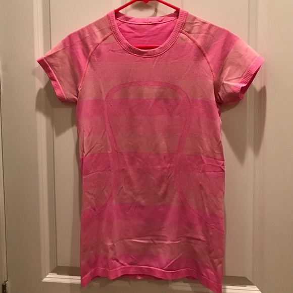 lululemon athletica Tops - Pink run swiftly lululemon shirt
