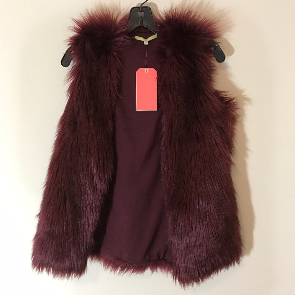 Gianni bini faux fur vest
